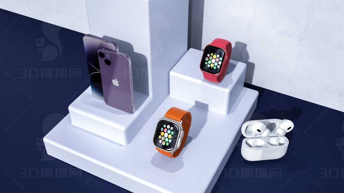 iphone14手机 苹果最新系列产品 apple watch系列产品渲染（高质量 含原图）-2