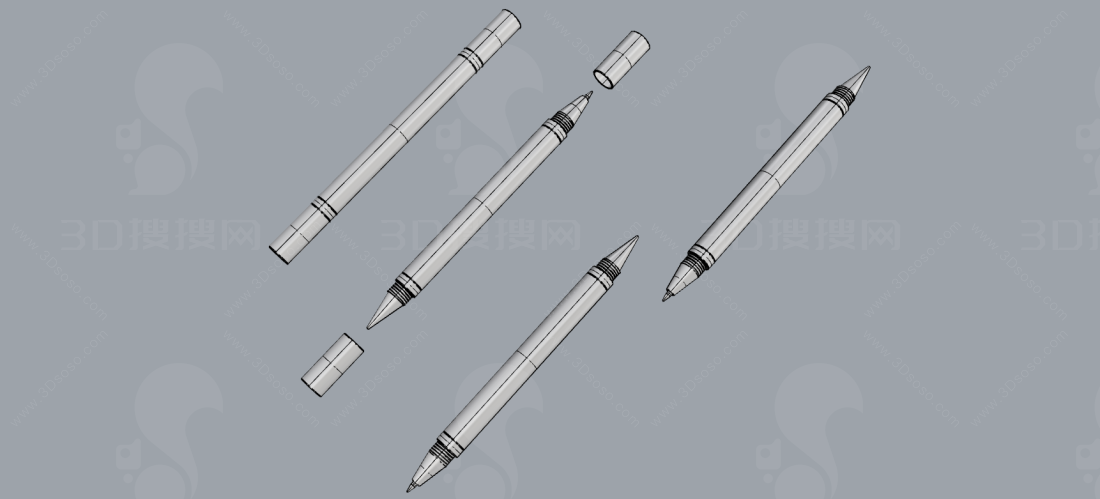 双头笔模型-3