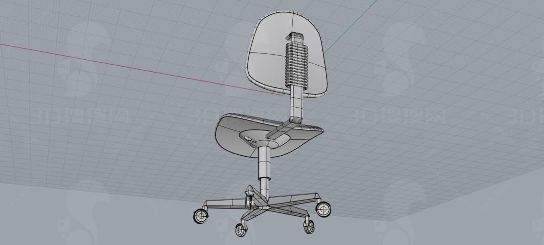 办公椅模型-1