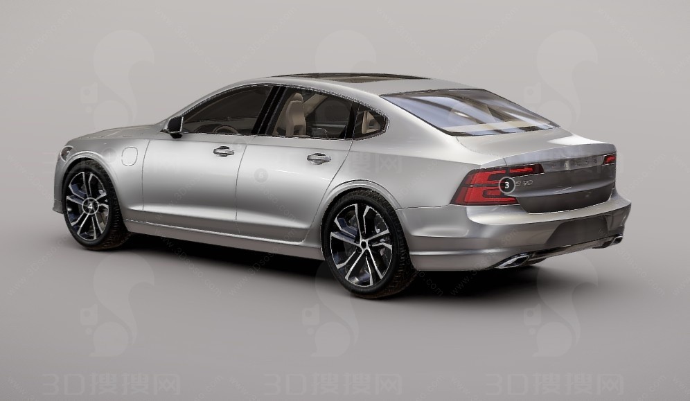 沃尔沃Volvo S90模型+渲染-4